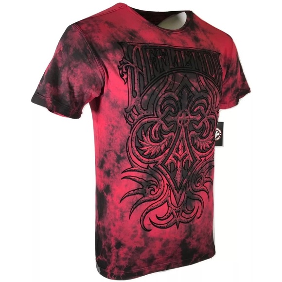 AFFLICTION Mens VALUE CAST FLEUR T-Shirt Biker - Picture 7 of 8